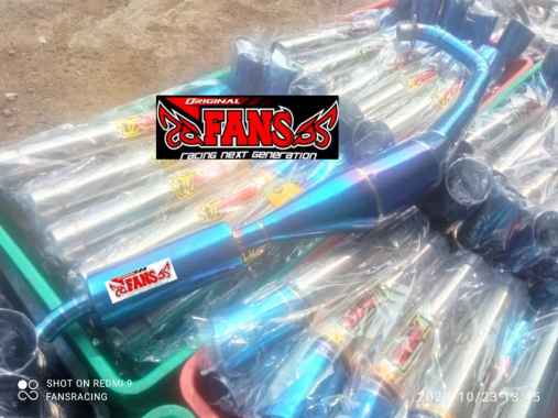 Knalpot Racing Satria 2tak hiu Lumba-lumba RGX120 model Standart fansracing Satria Hiu