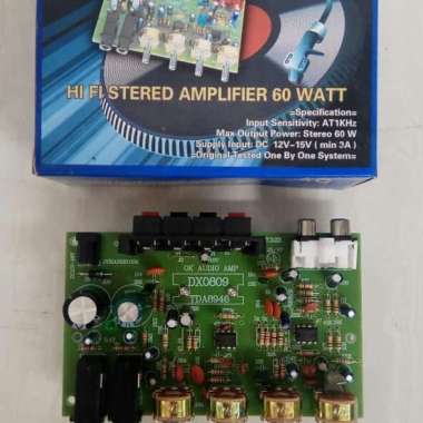 Kit Audio Power Amplifier Stereo 60 Watt Multicolor