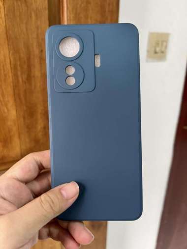 Soft Case Vivo T1 5G Vivo T1 Pro Liquid Silikon Slim Skin Biru Tua - Vivo T1 Pro