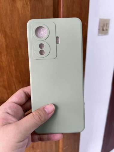 Soft Case Vivo T1 5G Vivo T1 Pro Liquid Silikon Slim Skin Hijau Matcha - Vivo T1 Pro