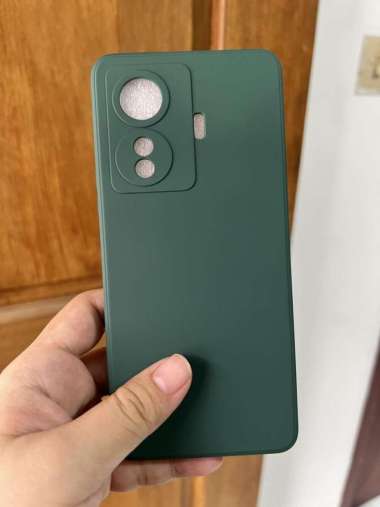 Soft Case Vivo T1 5G Vivo T1 Pro Liquid Silikon Slim Skin Hijau Tua - Vivo T1 Pro