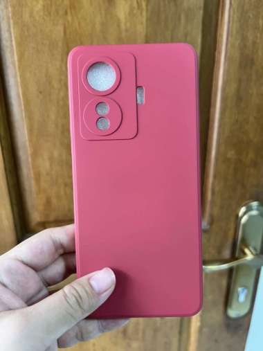 Soft Case Vivo T1 5G Vivo T1 Pro Liquid Silikon Slim Skin Merah - Vivo T1 Pro