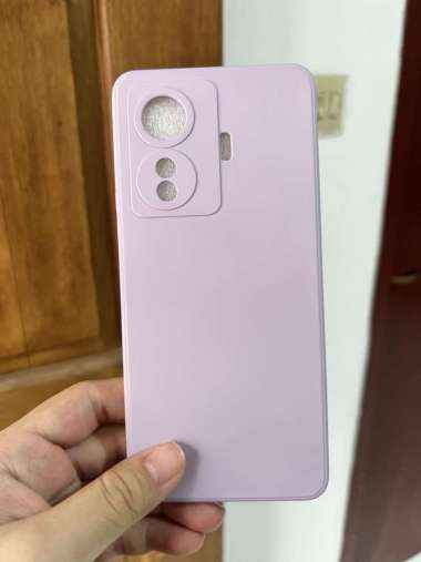 Soft Case Vivo T1 5G Vivo T1 Pro Liquid Silikon Slim Skin Ungu - Vivo T1 Pro
