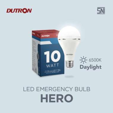 DUTRON Lampu LED Emergency Bulb Hero 10 Watt 6500K Putih