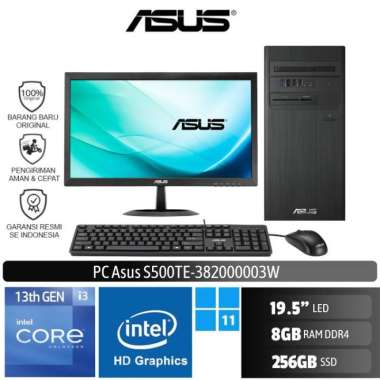 PC Desktop ASUS S500TE-382000003W i3-13100 8GB/256GB WIN 11 + LED ASUS