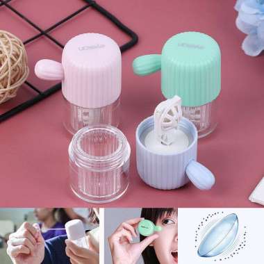 Alat Pembersih Softlens Manual Portable Contact Lens Cleaner Case Box