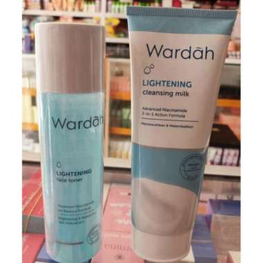 Sepaket clensing milk lightening & toner lightening wardah