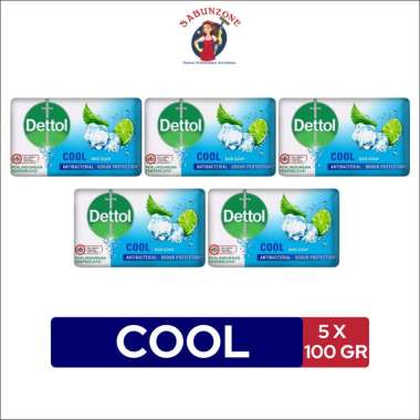 Promo Harga Dettol Bar Soap Cool per 5 pcs 100 gr - Blibli