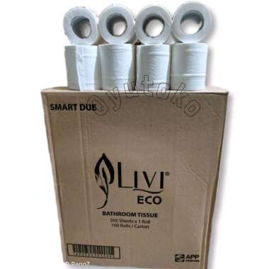 ( 9 ROLL ) TISSUE LIVI SMARTDUE BATHROOM TISU 205'S / TISU ROLL / TISU TOILET
