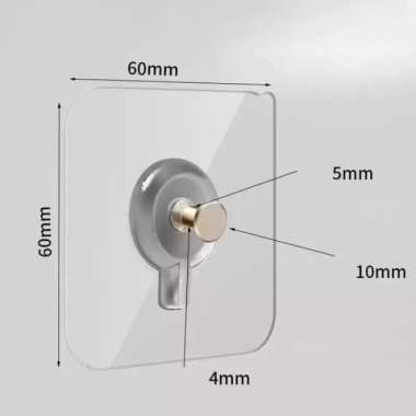 Stiker Lem Gantungan dinding Paku Tempel Socket Hook magic Baut Mur Paku