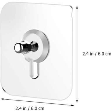 Stiker Lem Gantungan dinding Paku Tempel Socket Hook magic Baut Mur Baut