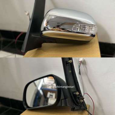 Kaca Spion Toyota Innova Luxury Electric Chrome Lipat + Lampu ( 2010 ) Kiri