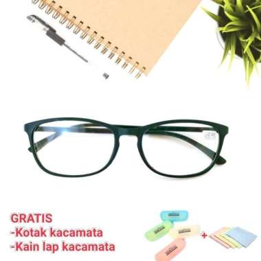 Kacamata Baca Plus untuk Rabun Dekat Pria Wanita Plus250 Cokelat
