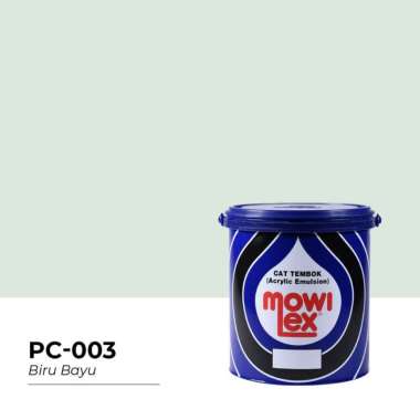 Mowilex Emulsion Cat Tembok Interior - NUANSA HIJAU (2.5 L) PC-003 Biru Bayu (warna pastel)