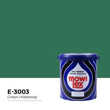 Mowilex Emulsion Cat Tembok Interior - NUANSA HIJAU (2.5 L) E-3003 Green Hideaway (warna khusus)