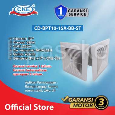 Exhaust Fan Plafon Ducting 10 Inch Ball Bearing Exhaust Hemat Listrik