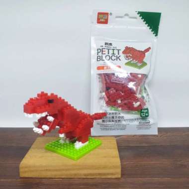 Jike Petit Block Mini Building Block Dinosaurs Series Tyrannosaurus Rex