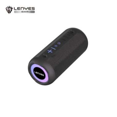 Lenyes S207 speaker bluetooth portable wireless premium tws original Hitam