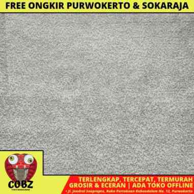 120 CM / SHIZUOKA Karpet Perlak Lantai Meja Vinyl PVC Abu Abu Meter