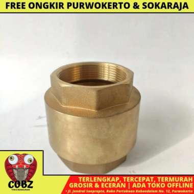 2 INCH / ONDA TOSEN TUSEN TESEN KLEP DRAT KUNINGAN