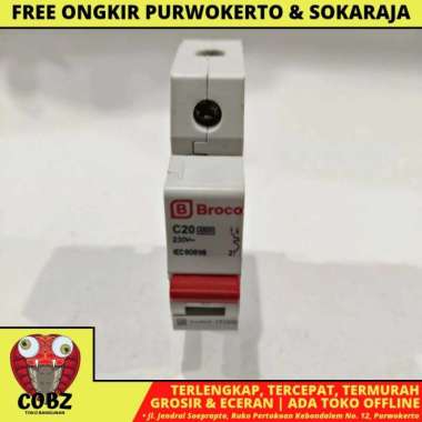 20A / BROCO MCB PEMUTUS ARUS SEKRING LISTRIK 1 PHASE