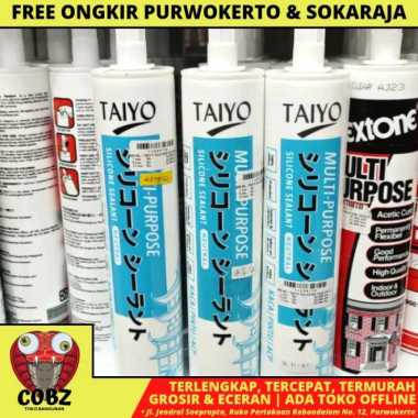 300 ML / TAIYO SILICONE SEALANT LEM KACA NEUTRAL NETRAL BOTOL
