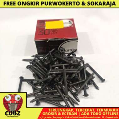 3 CM / MARABU PAKU BETON TEMBOK HITAM 30 MM PER DUS