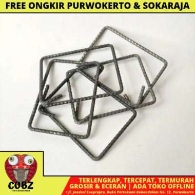 9 CM X 12 CM / NM BEGEL BESI RING GELANGAN KOLOM BETON PONDASI PER KG