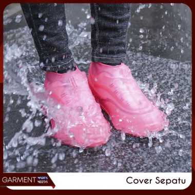 Cover Sepatu Silikon Anti Air Hujan Waterproof Karet Elastis Murah Jas Hujan Kaki Motor (L) KUNING