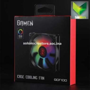 Kipas Cpu Gamen Fan Case Cooler Casing Nyala RGB GCF100 GCF 100