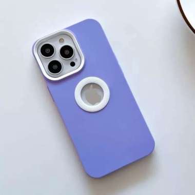 CASE IPHONE 12 12 PRO 12 PRO MAX CASE SILICONE POP SQUARE IP 12 LILAC