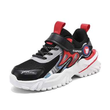 SPV Fashion Sepatu Anak Laki-laki Dan Perempuan Mesh Kasual Tide Velcro Sneakers Sepatu olahraga Uku