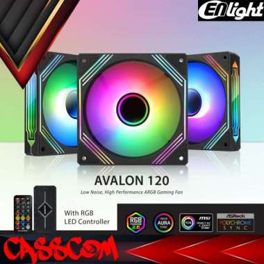 Fan Casing Enlight AVALON 120 3 SET ARGB With Remote and Controller