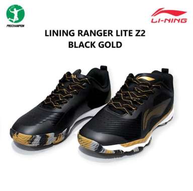 Sepatu Badminton Shoes Lining Ranger Lite Z2 Black Gold 45
