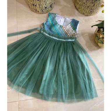 Dress pesta anak dress batik gaun batik anak baju batik anak perempuan dress tile anak baju pesta an