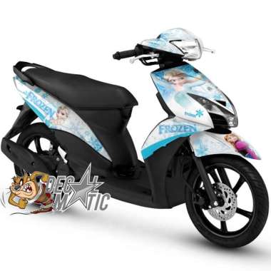Decal Stiker Full Body Motor Yamaha Mio GT - Mio J Frozen Mio GT Putih