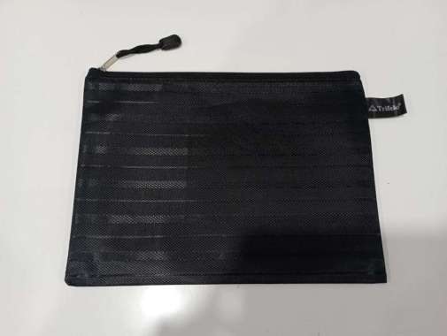 Map Kain / Hand Bag / Zipper Bag Trifelo TF-533 Resleting A5 Hitam