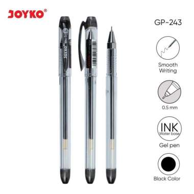 Pulpen / Pena Gel JOYKO GP-243 Whiz Gel 0.5 mm Isi 12