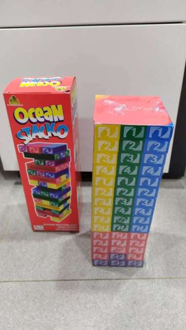 Uno Stacko / Ocean Stacko / Mainan Susun Balok / Block Stacko