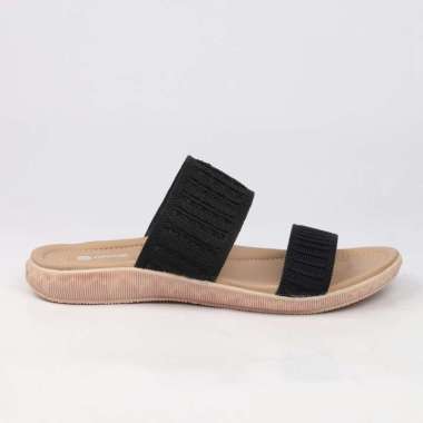Sandal Teplek Slip On Casual Remaja Kekinian Flat Casual Wanita MKM 120 Hitam 40