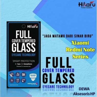 Premium Tempered Glass Xiaomi Redmi Note 9 Pro 8 7 6 5 Anti Radiasi Blue Light Full Screen Cover Lay