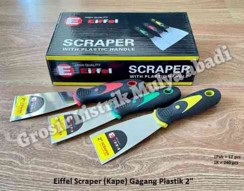 Eiffel scraper kape gagang plastik 2"