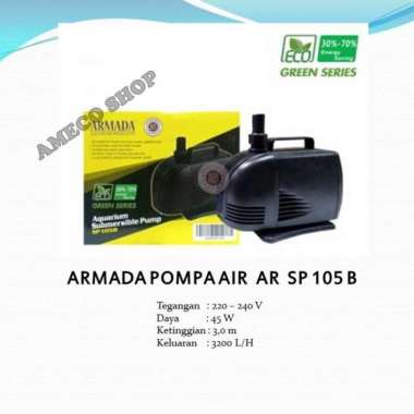 ARMADA Pompa Air Celup Aquarium Body Besar AR SP 105 B