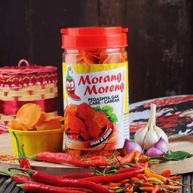 Keripik Cimol Kering Extra Hot Pedas Toples Aneka Rasa Morang Moreng Snack 200Gr Balado