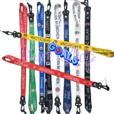 TALI HP 2in1 - TALI GANTUNGAN HP - GANTUNGAN HP MOTIF CLUB BOLA