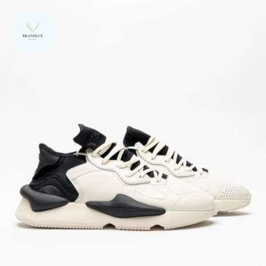 Y-3 Kaiwa Low-Top Sneakers Off White/Black - 100% Authentic 8