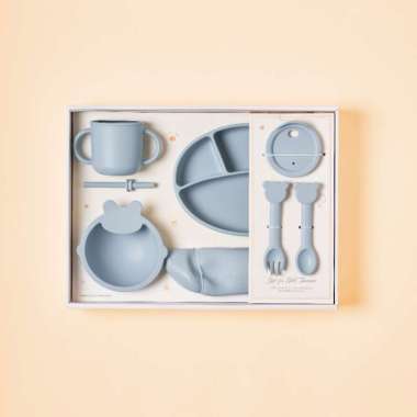 Tummy Yummy Silicone Set Tablewar New Powder Blue