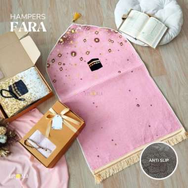 Hampers Sajadah Kubah [Bfara] Motif Elegan Cantik Premium Tebal Antislip Seserahan Hadiah Kado Souve