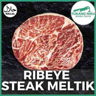 RIBEYE WAGYU MELTIK - DAGING SAPI HALAL PREMIUM CUBEROLL BBQ MELTIQUE BEEF FRESH FROZEN SEGAR BEKU S