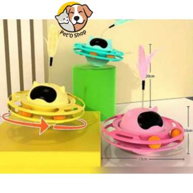 Mainan Kucing Bola Putar Auto Balancing UFO TY65 - Cat Toys